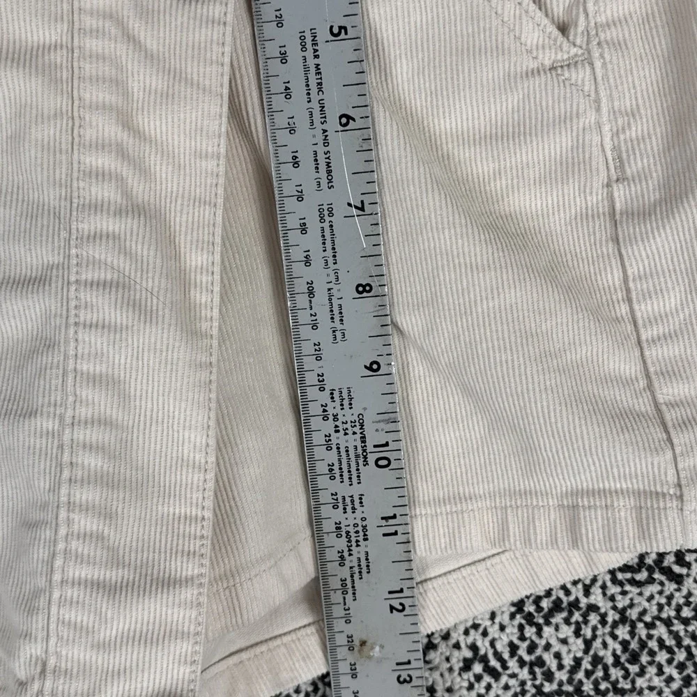 Altar'd State Flannel Mini Skort Womens‎ XS Beige Side Button Preppy School